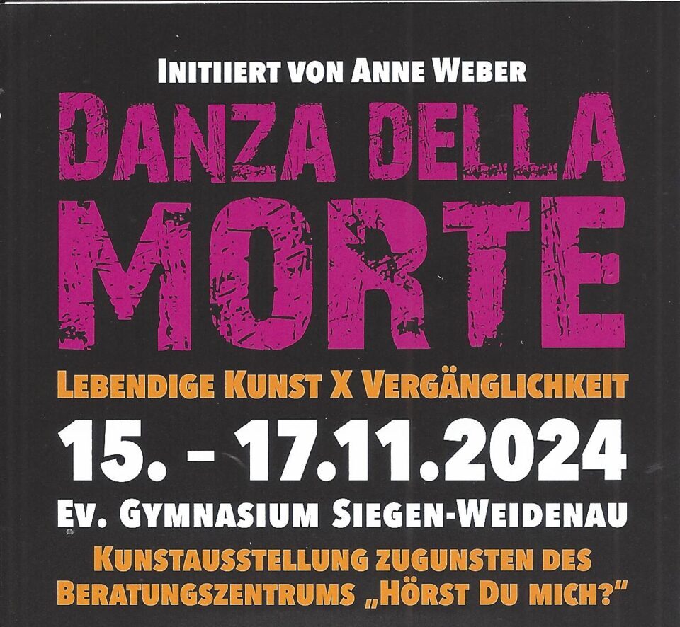 Unsere Teilnahme bei der Kunstaustellung Danza Della Morte